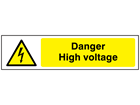 Danger High voltage, mini safety sign.