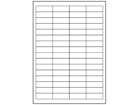White polyester laser labels, 16.9mm x 48.5mm
