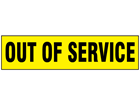 Out of Service label