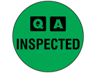 QA Inspected label