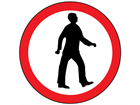 Pedestrian route sign