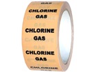 Chlorine gas pipeline identification tape.