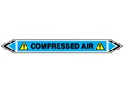 Compressed air flow marker label.