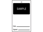 Sample tag