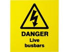 Danger live busbars label