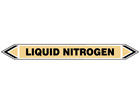 Liquid nitrogen flow marker label.