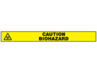 Caution biohazard barrier tape