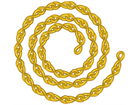 Brass jack chain.