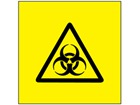 Biological hazard symbol labels.