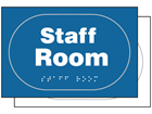 Staff room sign.