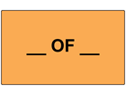 Number of parcels labels