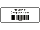 Scanmark barcode label (black text), 19mm x 50mm