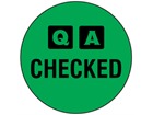 QA Checked label