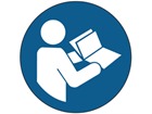 Read manual or handbook symbol labels.