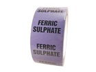 Ferric sulphate pipeline identification tape.