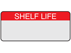 Shelf life aluminium foil labels.