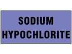 Sodium hypochlorite pipeline identification tape.
