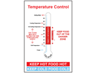 Temperature control safety sign.