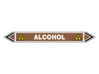 Alcohol flow marker label.