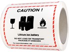Lithium ion battery label