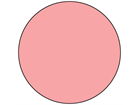 Pink inventory dot label