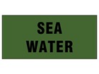 Sea water pipeline identification tape.