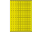 Yellow polyester laser labels, 5mm x 15mm