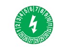 Electrical check month and year label