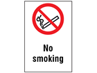 No smoking information sign