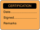 Certification fluorescent label