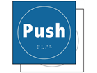 Push symbol sign.