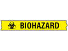 Biohazard COSHH tape.