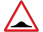 Road humps sign