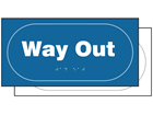 Way out sign.