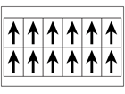 Multipurpose arrow labels, 38mm x 21mm