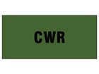 CWR pipeline identification tape.
