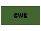 CWR pipeline identification tape.