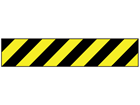 Black and yellow striped flagging tape