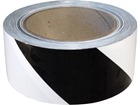 Safety and floor marking tape, black and white chevron. 