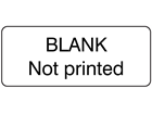 Blank label