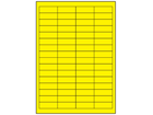 Yellow polyester laser labels, 16.9mm x 48.5mm
