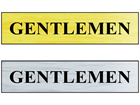 Gentlemen public area sign