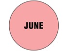 June inventory date label