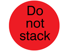 Do not stack packaging label