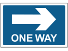 Site Sign - One Way Right - Non-Reflective