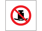 No heavy load symbol safety sign.