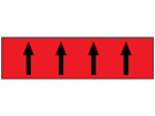 Flow indication tape for fire services