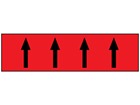 Flow indication tape for fire services