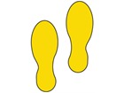 Yellow footprints