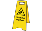 A-board, warning wet floor